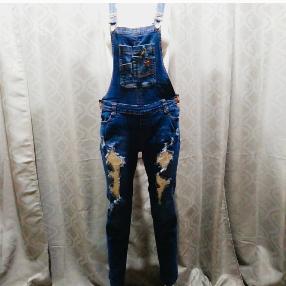 Denim overalls